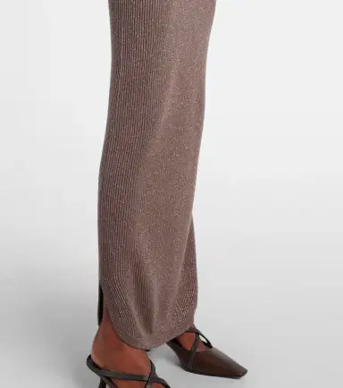 Brunello Cucinelli Ribbed-knit cashmere-blend maxi dress | Thumbnail 2