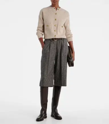 Brunello Cucinelli Wool, cashmere, and silk cardigan | Thumbnail 2