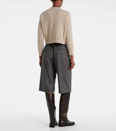 Brunello Cucinelli Wool, cashmere, and silk cardigan | Thumbnail 4