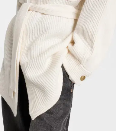 Brunello Cucinelli Belted wool, cashmere, and silk cardigan | Thumbnail 4