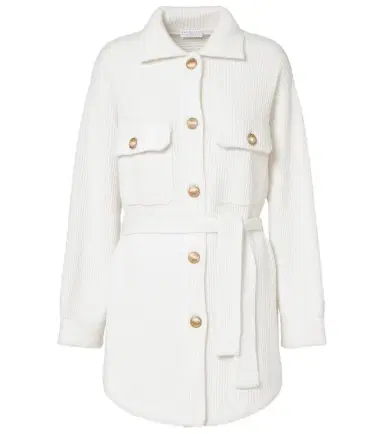 Brunello Cucinelli Belted wool, cashmere, and silk cardigan | Thumbnail 1