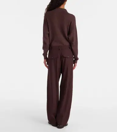 Brunello Cucinelli Wool and cotton straight pants | Thumbnail 6 Brunello Cucinelli Wool and cotton straight pants | Thumbnail 6