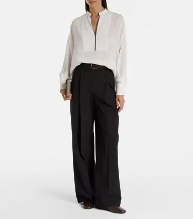 Brunello Cucinelli Monili silk blouse | Thumbnail 5