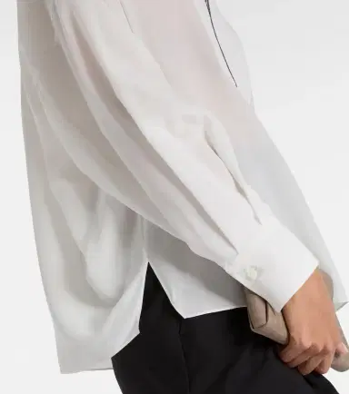 Brunello Cucinelli Monili silk blouse | Thumbnail 6