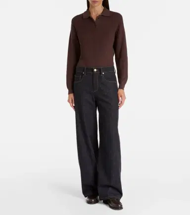Brunello Cucinelli Mid-rise wide-leg jeans | Thumbnail 2