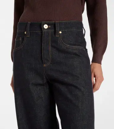 Brunello Cucinelli Mid-rise wide-leg jeans | Thumbnail 3