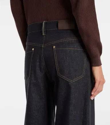 Brunello Cucinelli Mid-rise wide-leg jeans | Thumbnail 4