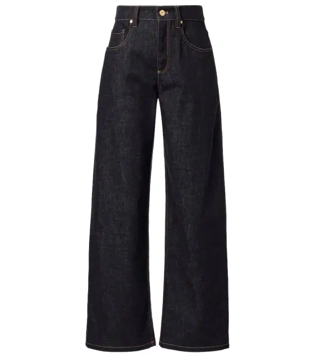 Brunello Cucinelli Mid-rise wide-leg jeans