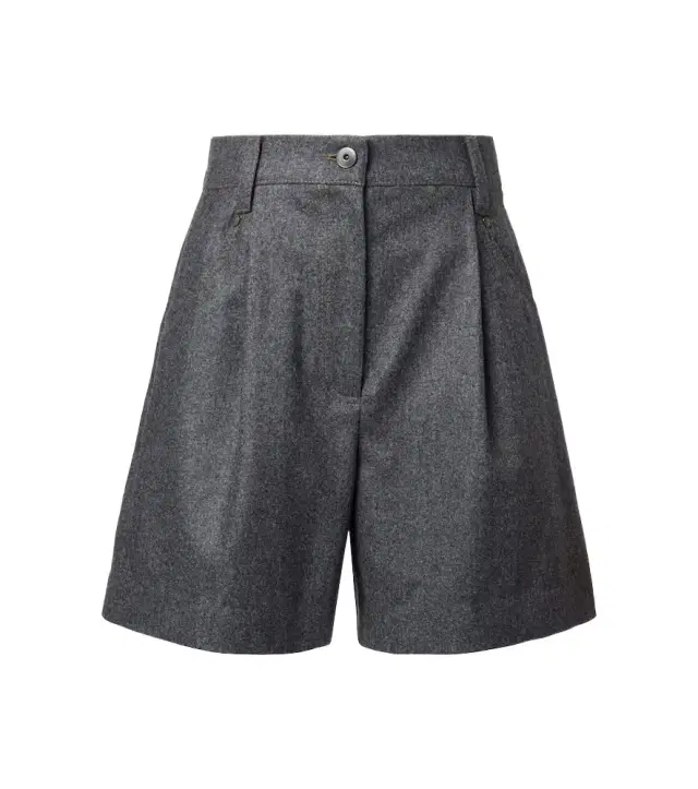 Brunello Cucinelli High-rise virgin wool shorts