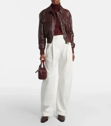 Brunello Cucinelli Cotton barrel-leg pants | Thumbnail 3