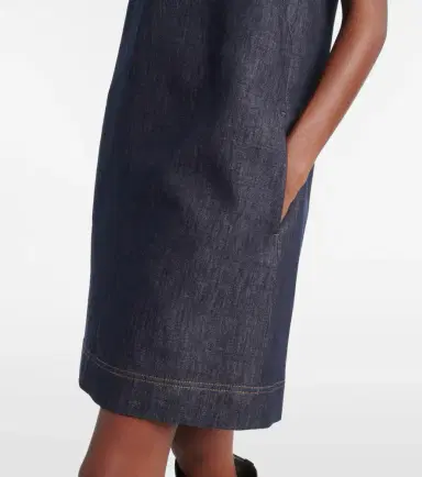 Brunello Cucinelli Monili cotton twill minidress | Thumbnail 2