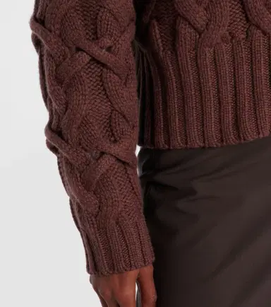 Brunello Cucinelli Cable-knit cashmere zip-up cardigan | Thumbnail 5