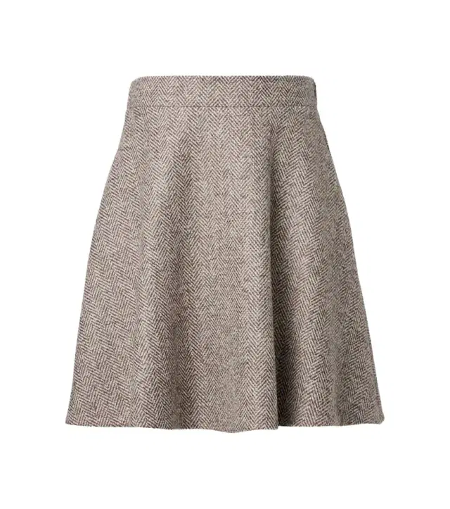 Brunello Cucinelli High-rise wool-blend miniskirt