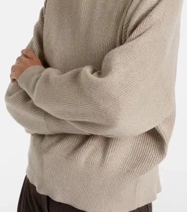 Brunello Cucinelli Ribbed-knit cashmere-blend sweater | Thumbnail 5