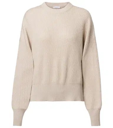 Brunello Cucinelli Ribbed-knit cashmere-blend sweater | Thumbnail 1