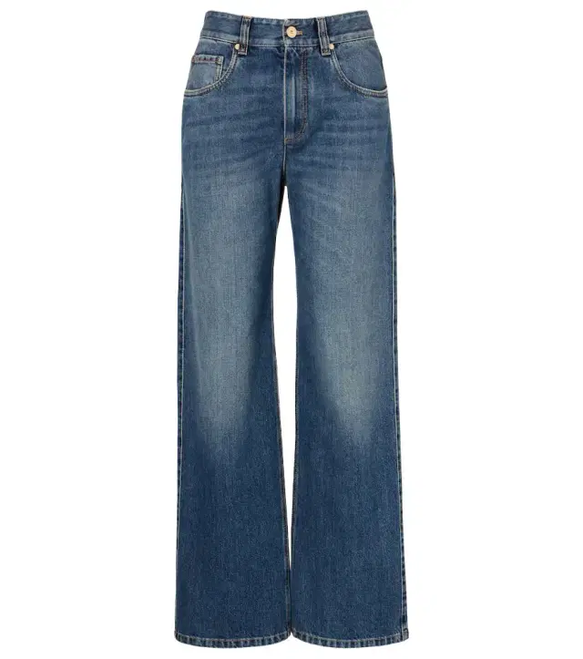 Brunello Cucinelli Monili high-rise wide-leg jeans