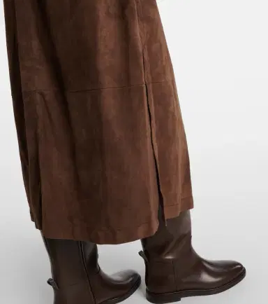 Brunello Cucinelli Monili belted suede shirt dress | Thumbnail 3