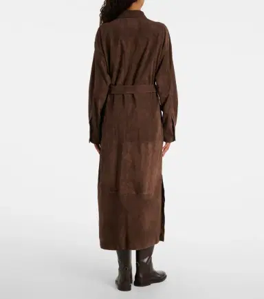 Brunello Cucinelli Monili belted suede shirt dress | Thumbnail 7