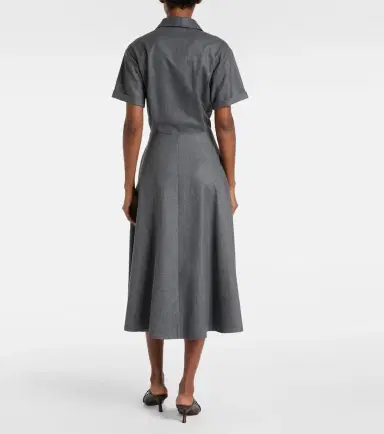 Brunello Cucinelli Virgin wool shirt dress | Thumbnail 2