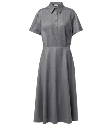 Brunello Cucinelli Virgin wool shirt dress | Thumbnail 1