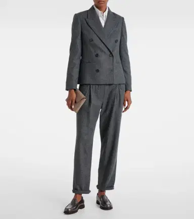 Brunello Cucinelli Wool and cashmere blazer | Thumbnail 3