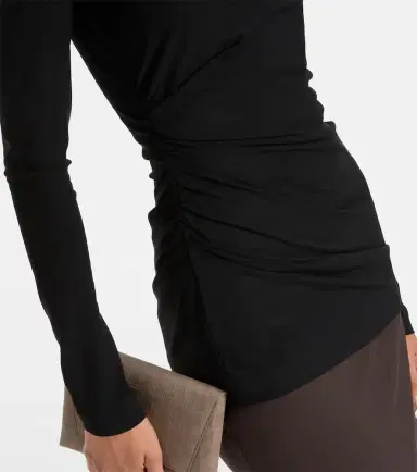 Brunello Cucinelli Monili gathered top | Thumbnail 4