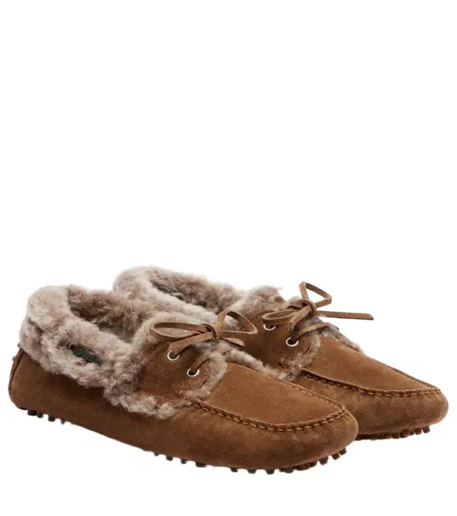 Brunello Cucinelli Monili suede driving shoes