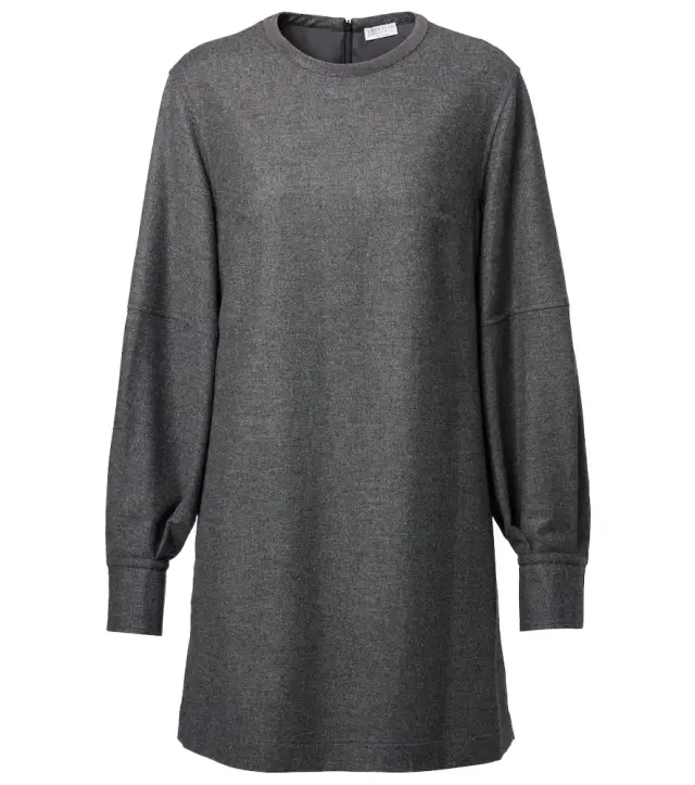 Brunello Cucinelli Wool and cashmere minidress