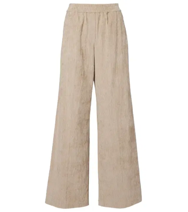 Brunello Cucinelli High-rise cotton corduroy wide-leg pants
