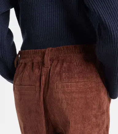 Brunello Cucinelli Cotton corduroy wide-leg pants | Thumbnail 4