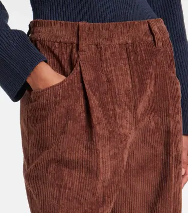 Brunello Cucinelli Cotton corduroy wide-leg pants | Thumbnail 5