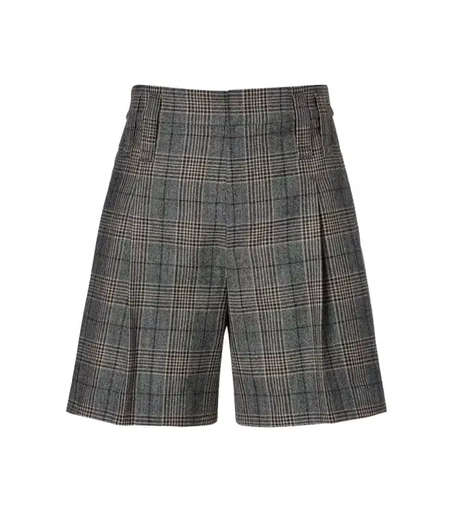Brunello Cucinelli Checked virgin wool shorts