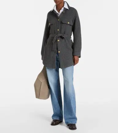 Brunello Cucinelli Wool, cashmere, and silk cardigan | Thumbnail 4