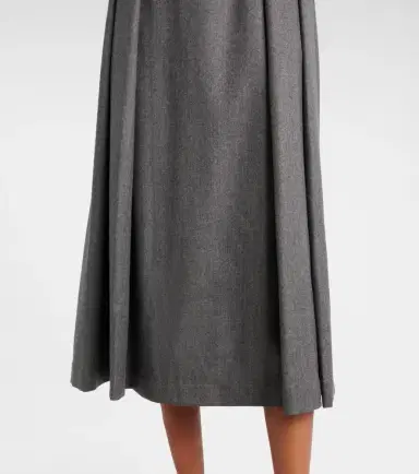 Brunello Cucinelli Belted virgin wool midi dress | Thumbnail 6
