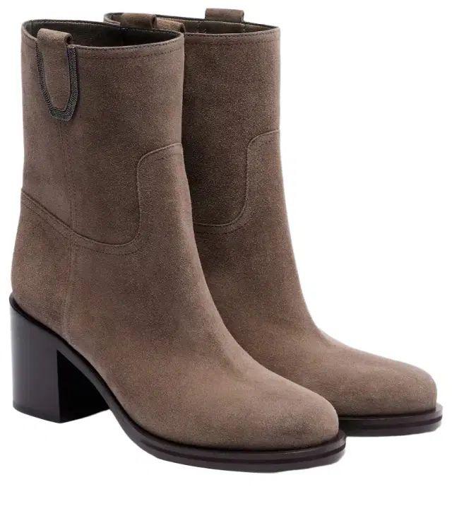 Brunello Cucinelli Suede ankle boots