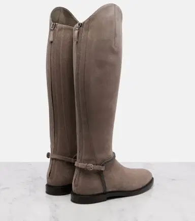 Brunello Cucinelli Monili suede knee-high boots | Thumbnail 4