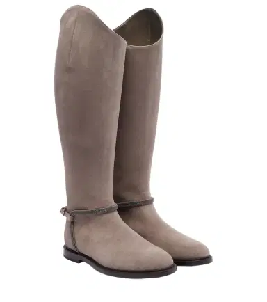 Brunello Cucinelli Monili suede knee-high boots | Thumbnail 1