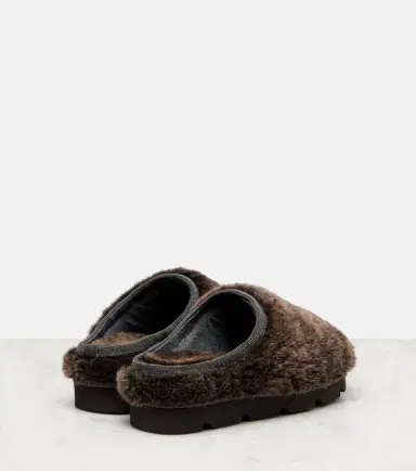 Brunello Cucinelli Monili shearling slip-on shoes | Thumbnail 3 Brunello Cucinelli Monili shearling slip-on shoes | Thumbnail 3