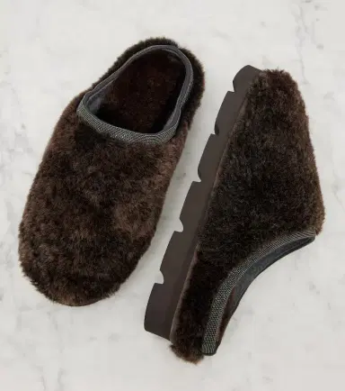 Brunello Cucinelli Monili shearling slip-on shoes | Thumbnail 4 Brunello Cucinelli Monili shearling slip-on shoes | Thumbnail 4