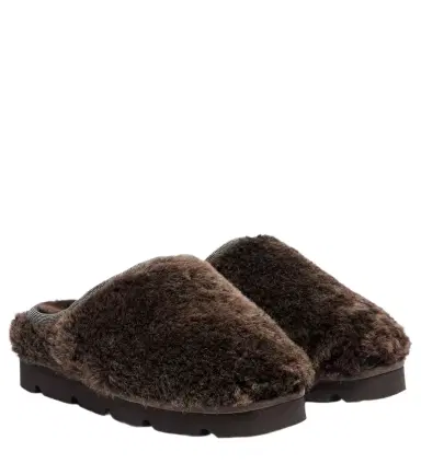 Brunello Cucinelli Monili shearling slip-on shoes | Thumbnail 1 Brunello Cucinelli Monili shearling slip-on shoes | Thumbnail 1