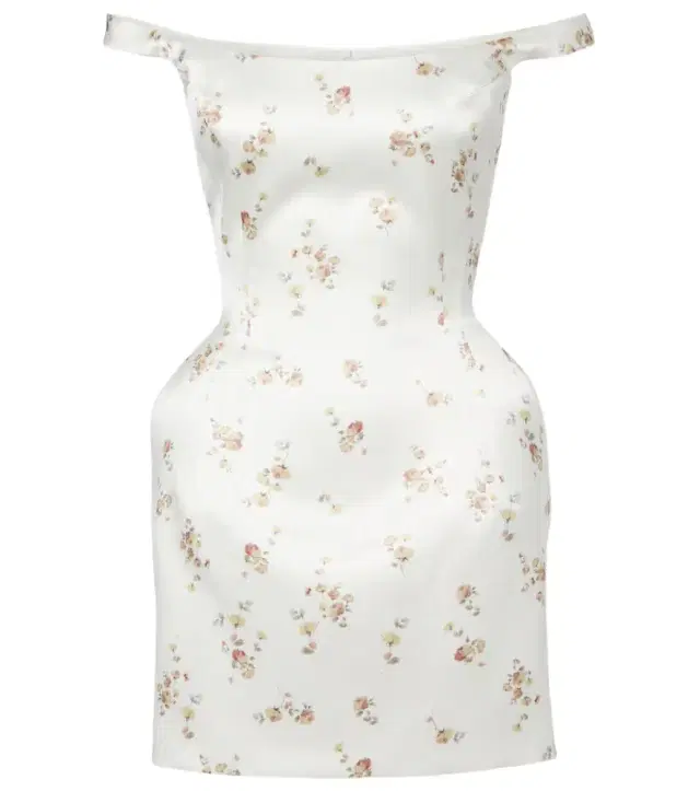 Magda Butrym Floral off-shoulder silk minidress