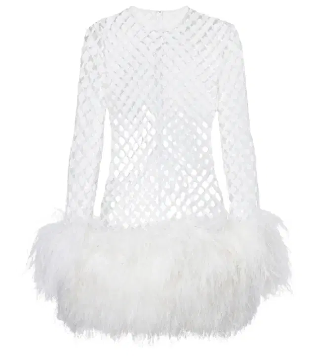 Dolce & Gabbana Feather-trimmed sequined minidress
