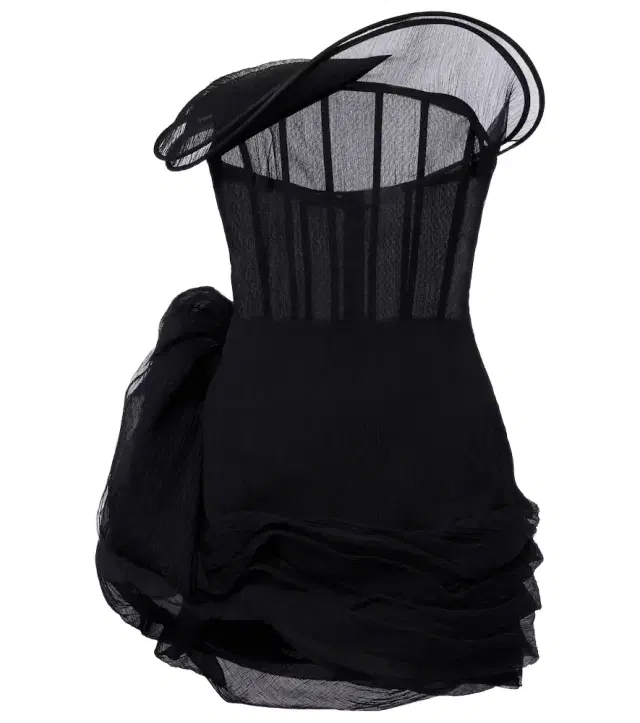 Magda Butrym Floral-appliqué tulle corset dress