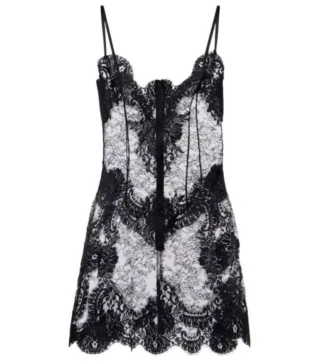 Dolce & Gabbana Sheer lace minidress