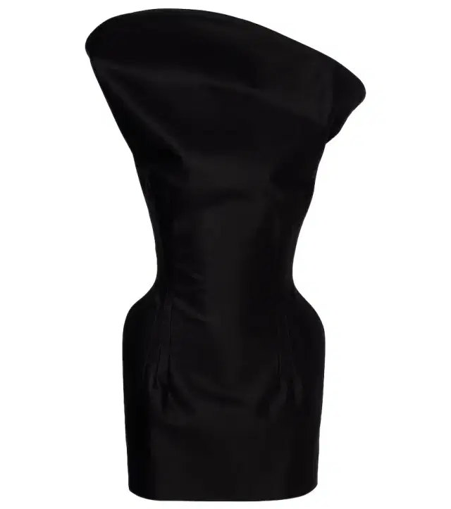 Magda Butrym Asymmetric cotton corset dress