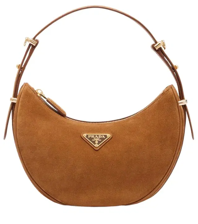 Arqué suede shoulder bag