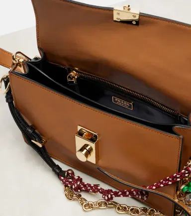 Prada Soft Sound Small leather shoulder bag | Thumbnail 3