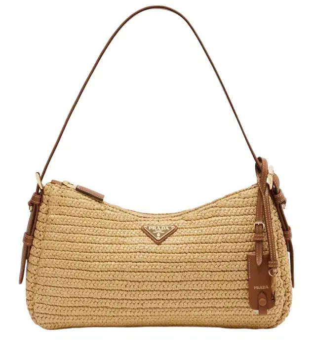 Prada Aimée Large crochet shoulder bag