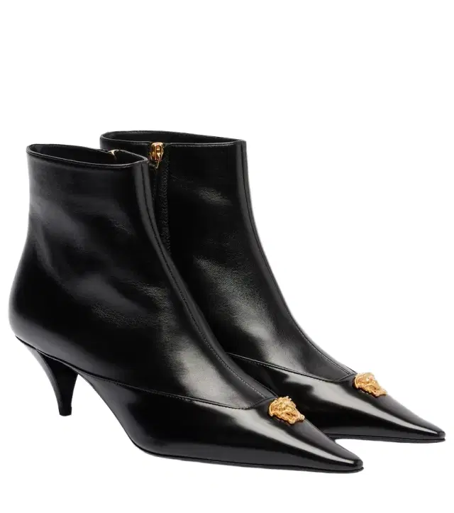 Versace La Medusa 55 leather ankle boots