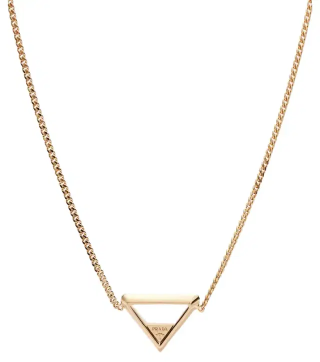 Logo chain necklace